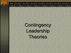 Leadership Theory, Application, Skill Development