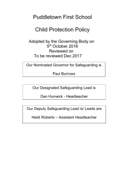 Child Protection Procedures