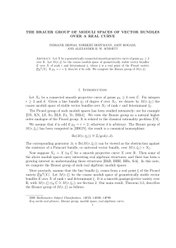 THE BRAUER GROUP OF MODULI SPACES OF VECTOR