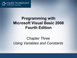 Programming with Microsoft Visual Basic 2008 Fourth Edition