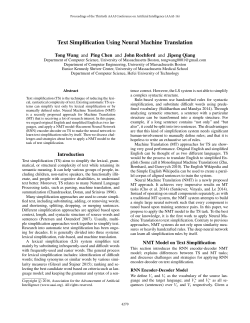 Text Simplification Using Neural Machine Translation