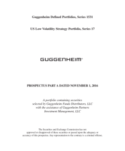 Guggenheim Defined Portfolios, Series 1531 US Low Volatility