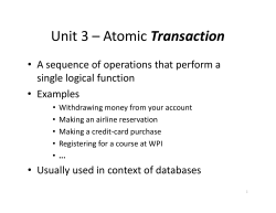 Atomic Transactions