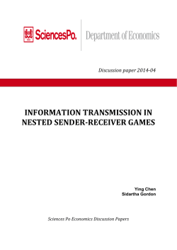 information transmission in nested sender