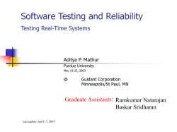 Software Testing - Purdue University