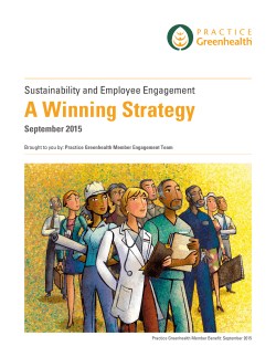 A Winning Strategy - Practice Greenhealth