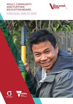 2016 to 2019 - Department of Education and Training Victoria
