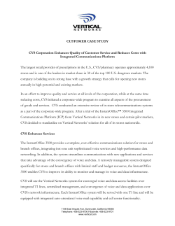 CVS Case Study - Vertical Communications