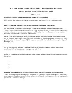 Georgia College: Utilizing Communities of Practice for STEM SI