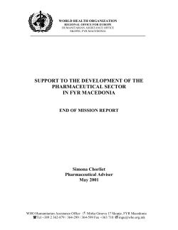 I. Background information - World Health Organization