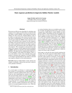 State sequence prediction in imprecise hidden Markov models