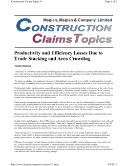 Productivity and Efficiency Losses Due to Trade Stacking and Area