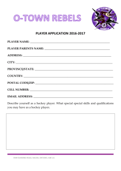 player application 2016-‐2017 - O
