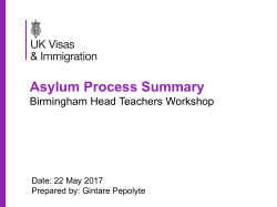 Asylum Process Summary