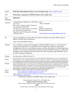 Project - IEEE 802 LAN/MAN Standards Committee