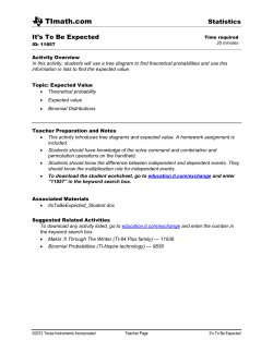 Activity overview - TI Education