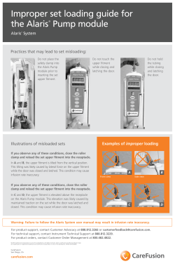 Improper Set Loading for Pump Module
