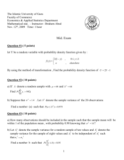 The Islamic University of Gaza Faculty of Commerce Economics