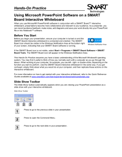Hands-On Practice Using Microsoft PowerPoint Software on a