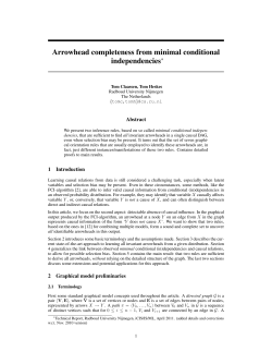 Arrowhead completeness from minimal conditional independencies