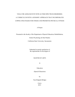 Stress and Anxiety for Adolescents with ASD