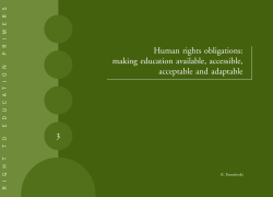 Human rights obligations - Right to Education Project
