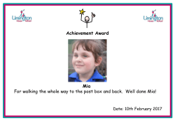 Achievement certificates 10th February