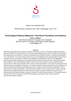 Technological Distance Measures