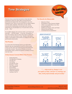 Time Strategies - Do Something Solutions