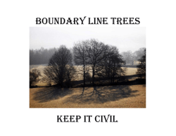 BOUNDARY LINE TREES KEEP IT CIVIL