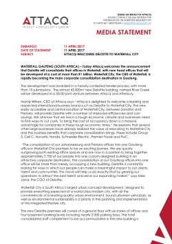 attacq welcomes deloitte to waterfall city