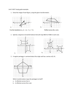 Unit 5 EOCT study guide examples Draw the image of each figure