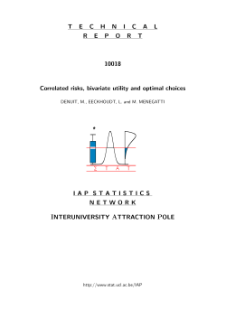 TECHNICALREPORT 10018 Correlated risks, bivariate utility and