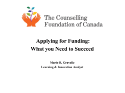 Applying for Funding: What You Need to Succeed