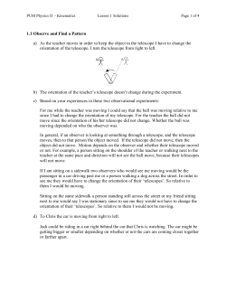HS Kinematics 1 Solutions