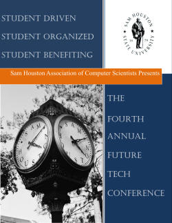 Sam Houston Association of Computer Scientists Presents