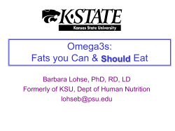 Powerpoint Presentation about Omega 3`s - K