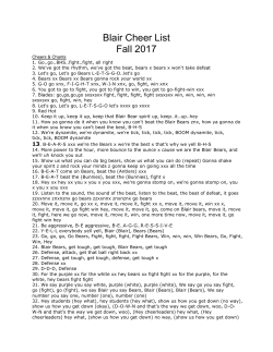Blair Cheer List 2017 - Blair Community Schools