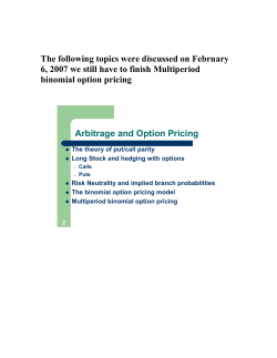 put/call parity - U of L Class Index