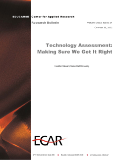 Technology Assessment