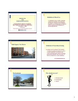 CBA Mixed Use and Form Based Zoning Bates