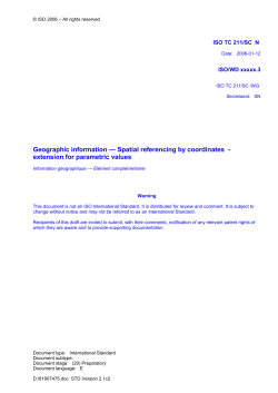 6.2 Parametric coordinate reference system
