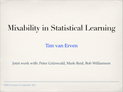 Mixability in Statistical Learning