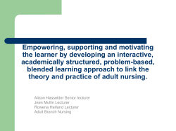 Empowering, supporting and motivating the learner by developing