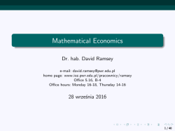 Mathematical Economics