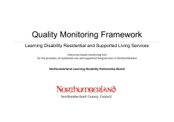 Quality Assurance Self Assessment and Monitoring