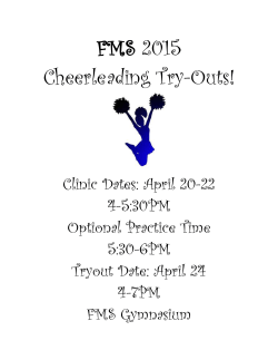 Farragut Middle School Cheerleader Tryout