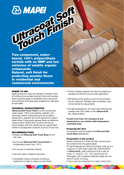 Ultracoat Soft Touch Finish Ultracoat Soft Touch Finish