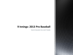 9 Innings: 2013 Pro Baseball