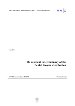 On moment indeterminacy of the Benini income distribution